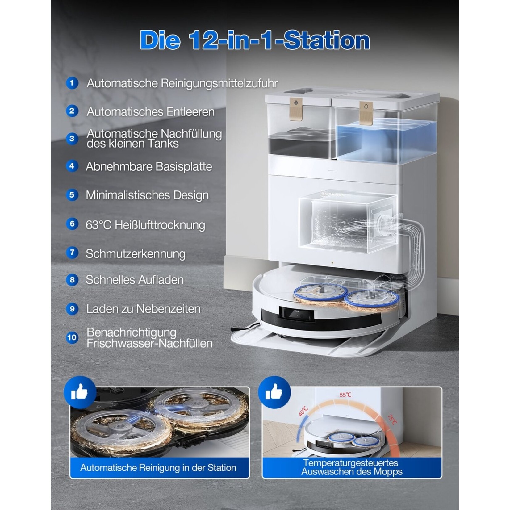 Ecovacs ECOVACS Deebot T50 Max Pro Omni Gen2