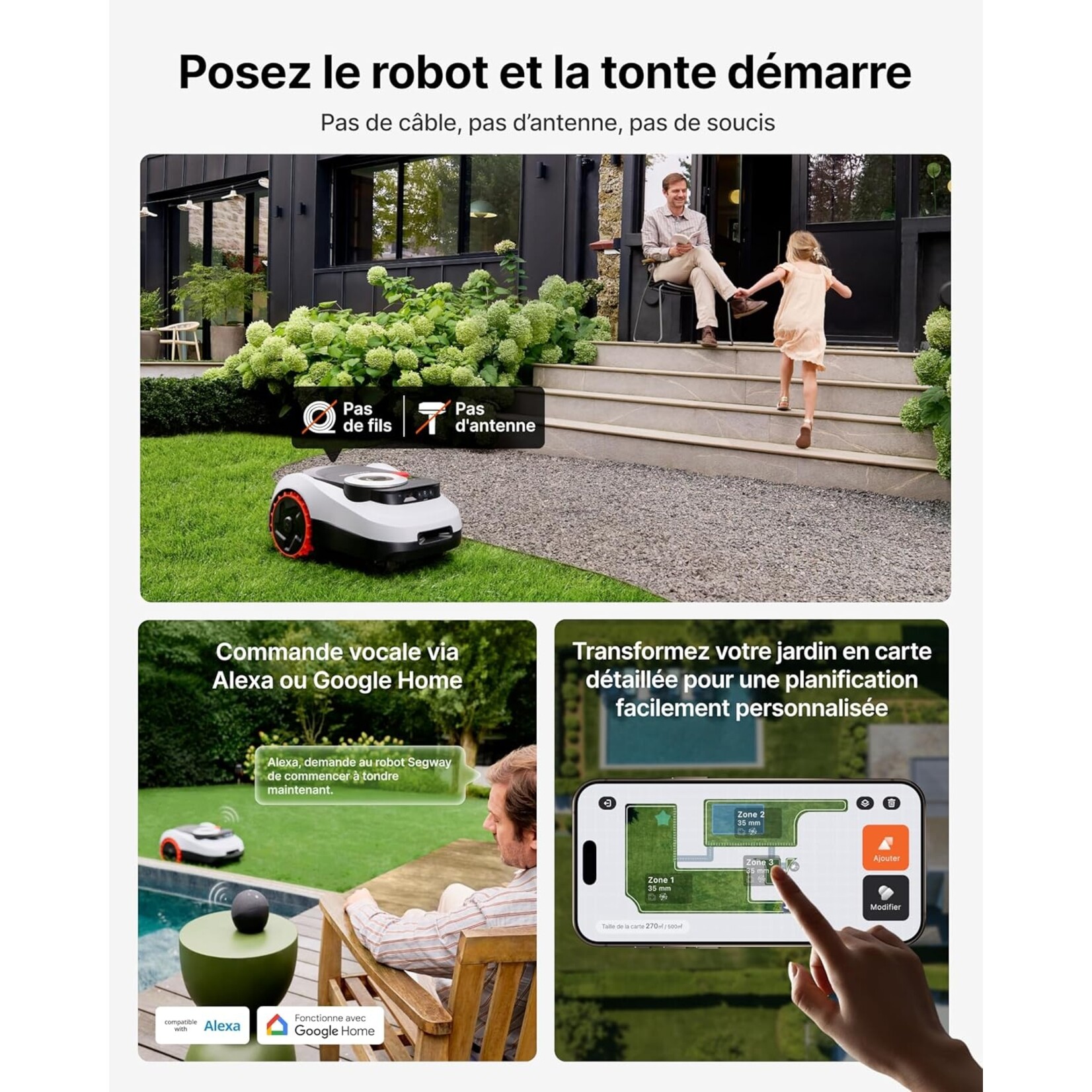 Segway Navimow i215 LiDAR + garage