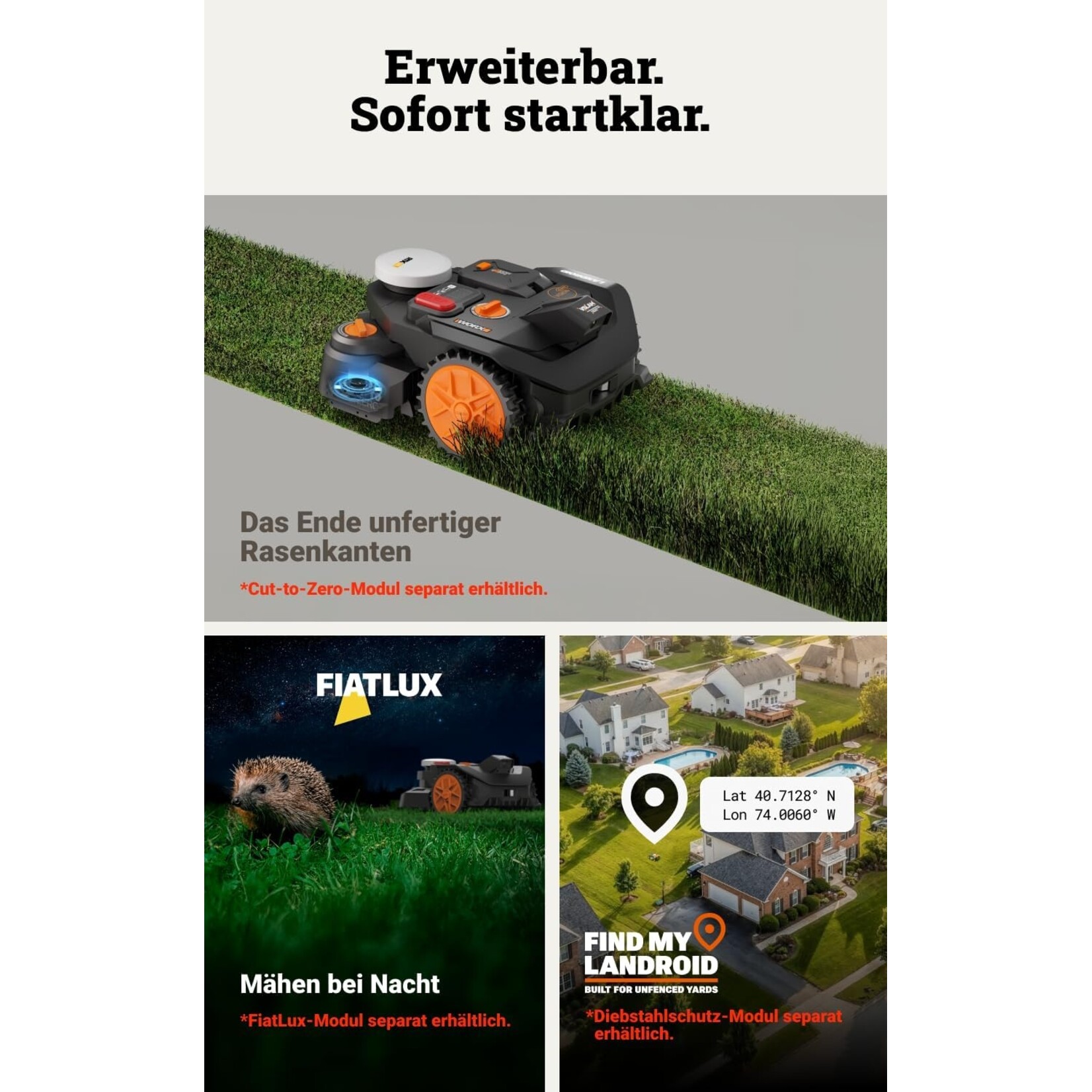 Worx WORX Landroid Vision Cloud WR304E 2WD 400m2