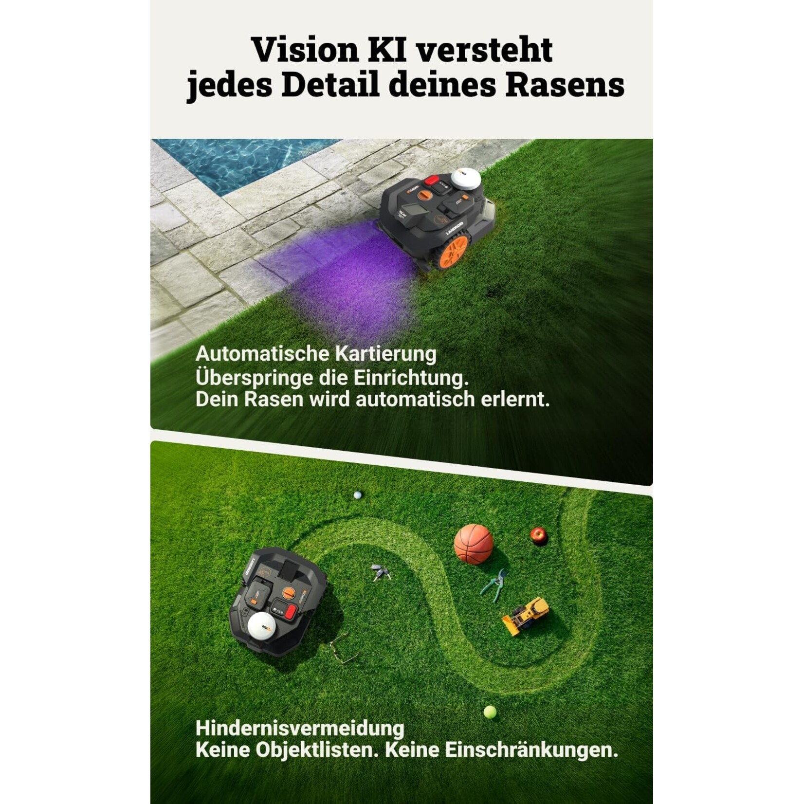 Worx WORX Landroid Vision Cloud WR304E 2WD 400m2