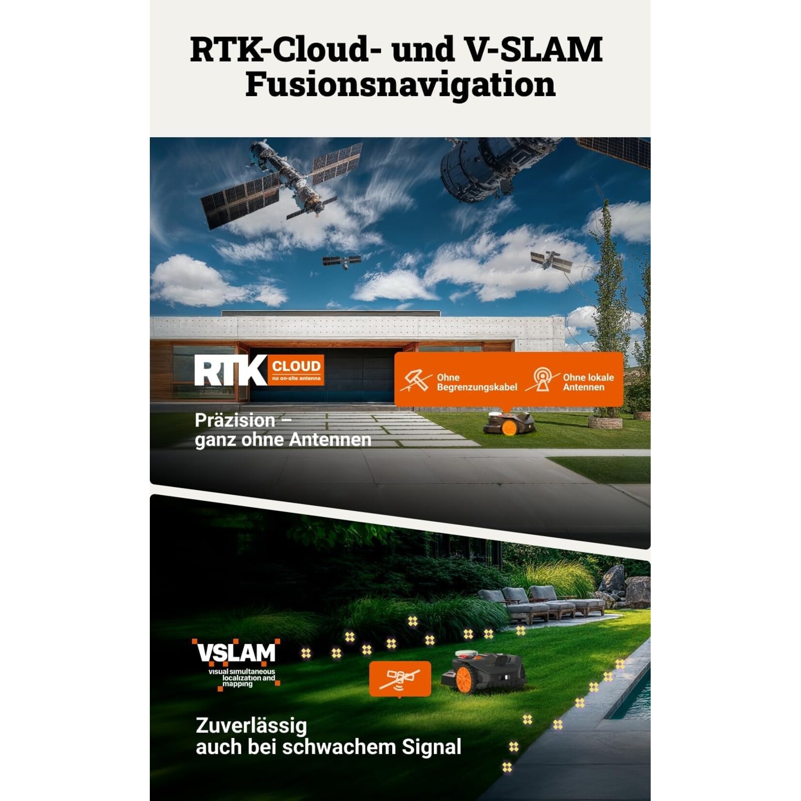 Worx WORX Landroid Vision Cloud WR306E 2WD 600m2