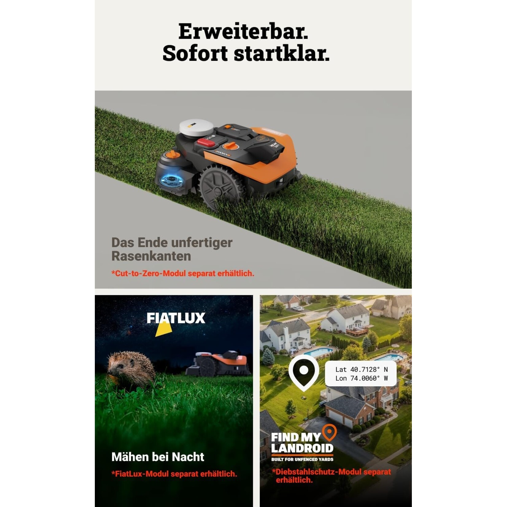 Worx WORX Landroid Vision Cloud WR303E 2WD 300m2