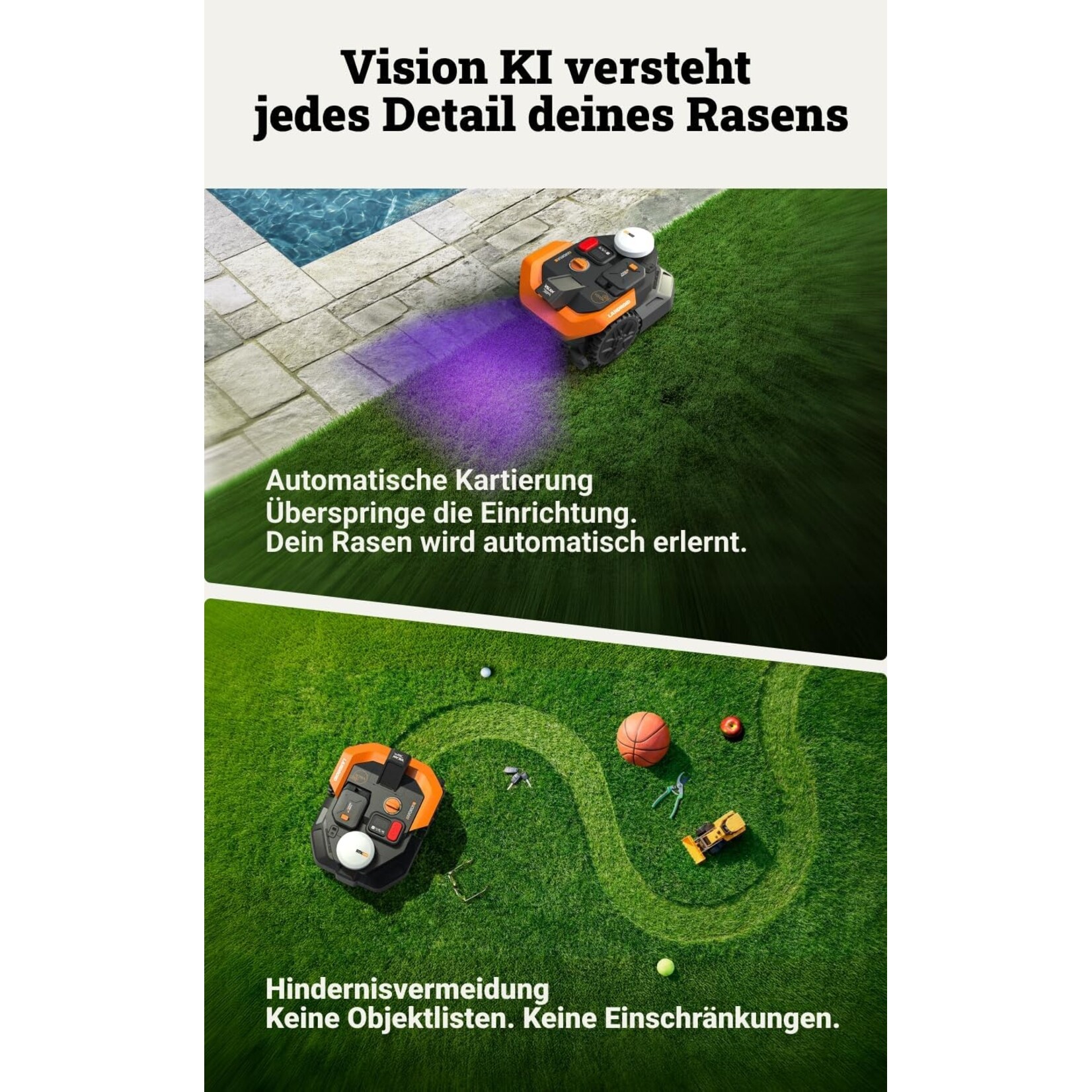 Worx WORX Landroid Vision Cloud WR303E 2WD 300m2