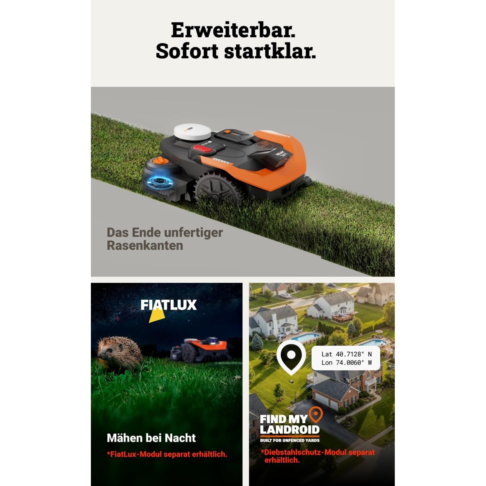 Worx WORX Landroid Vision Cloud WR308E 2WD 800m2