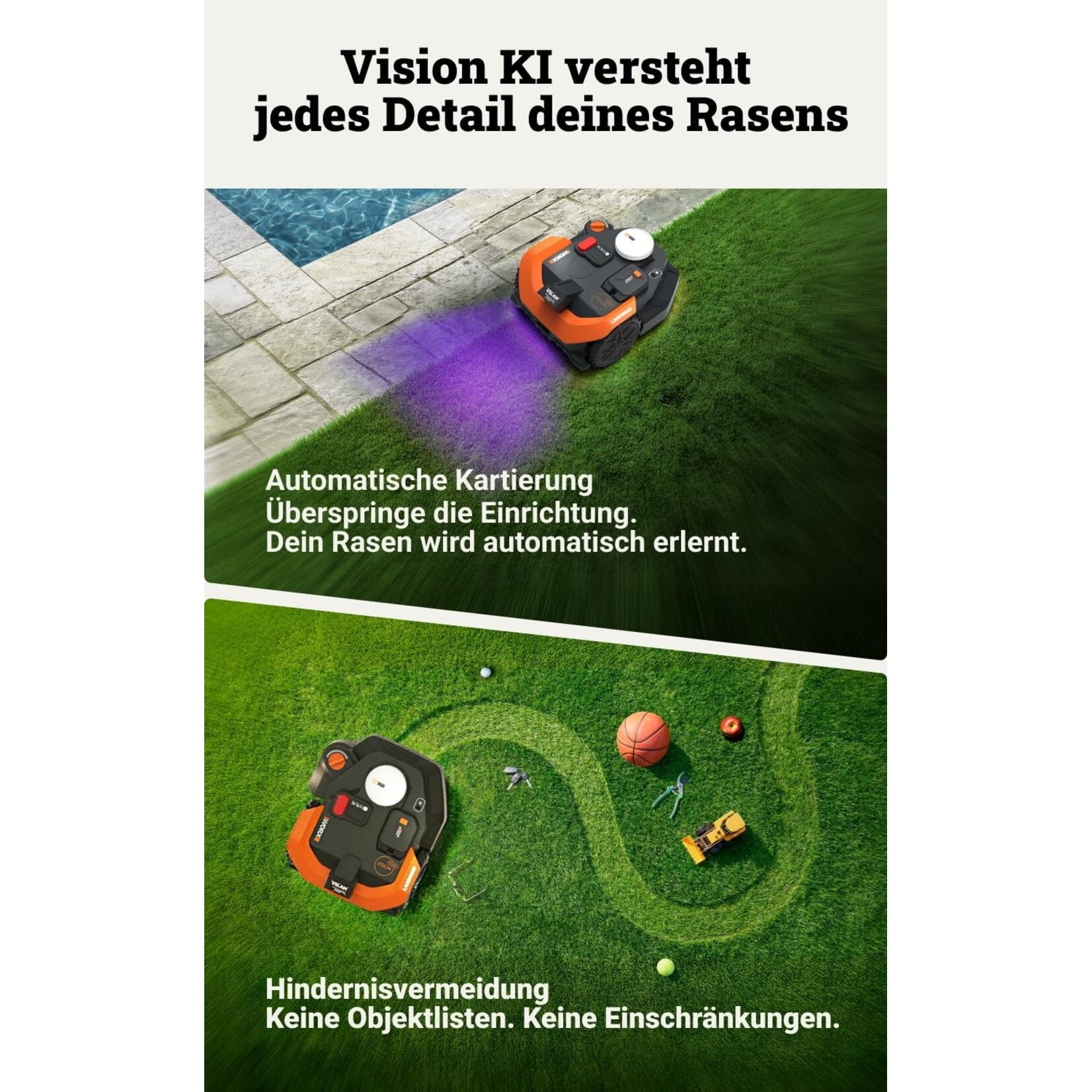 Worx WORX Landroid Vision Cloud WR308E 2WD 800m2