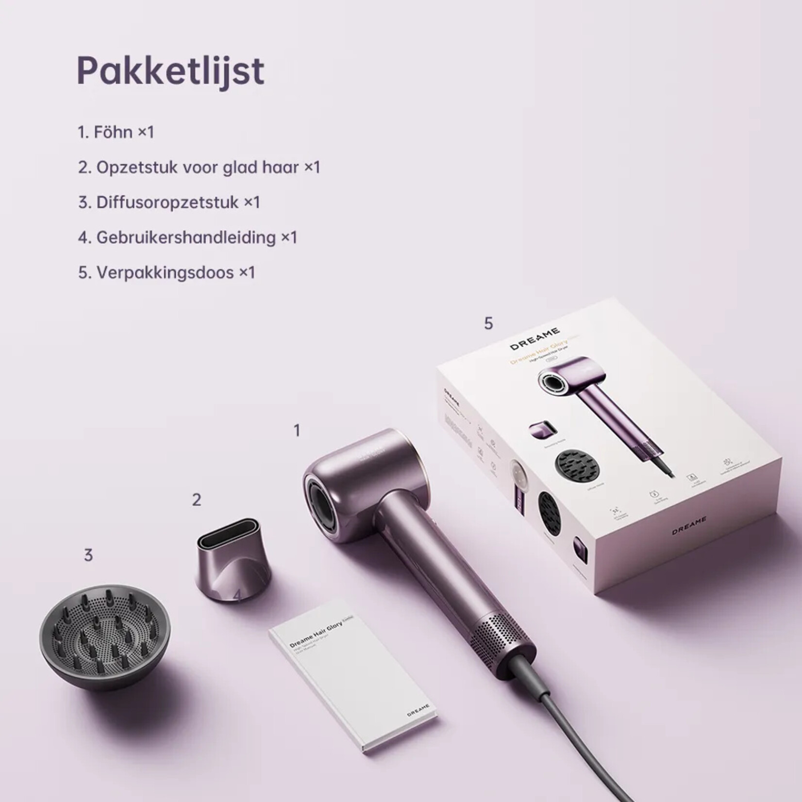 Dreame Tech Dreame Hair Glory Combo  Purple