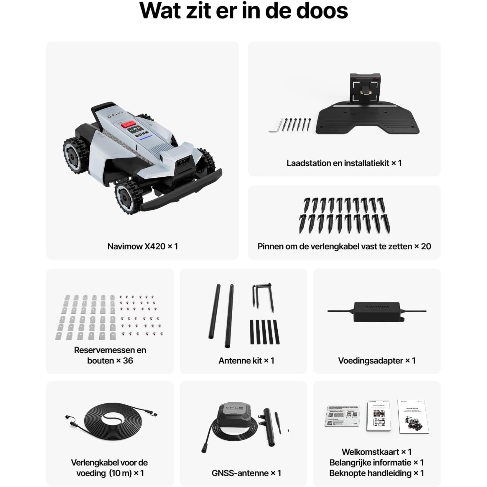 Segway Navimow X420 + garage  (2000m2)