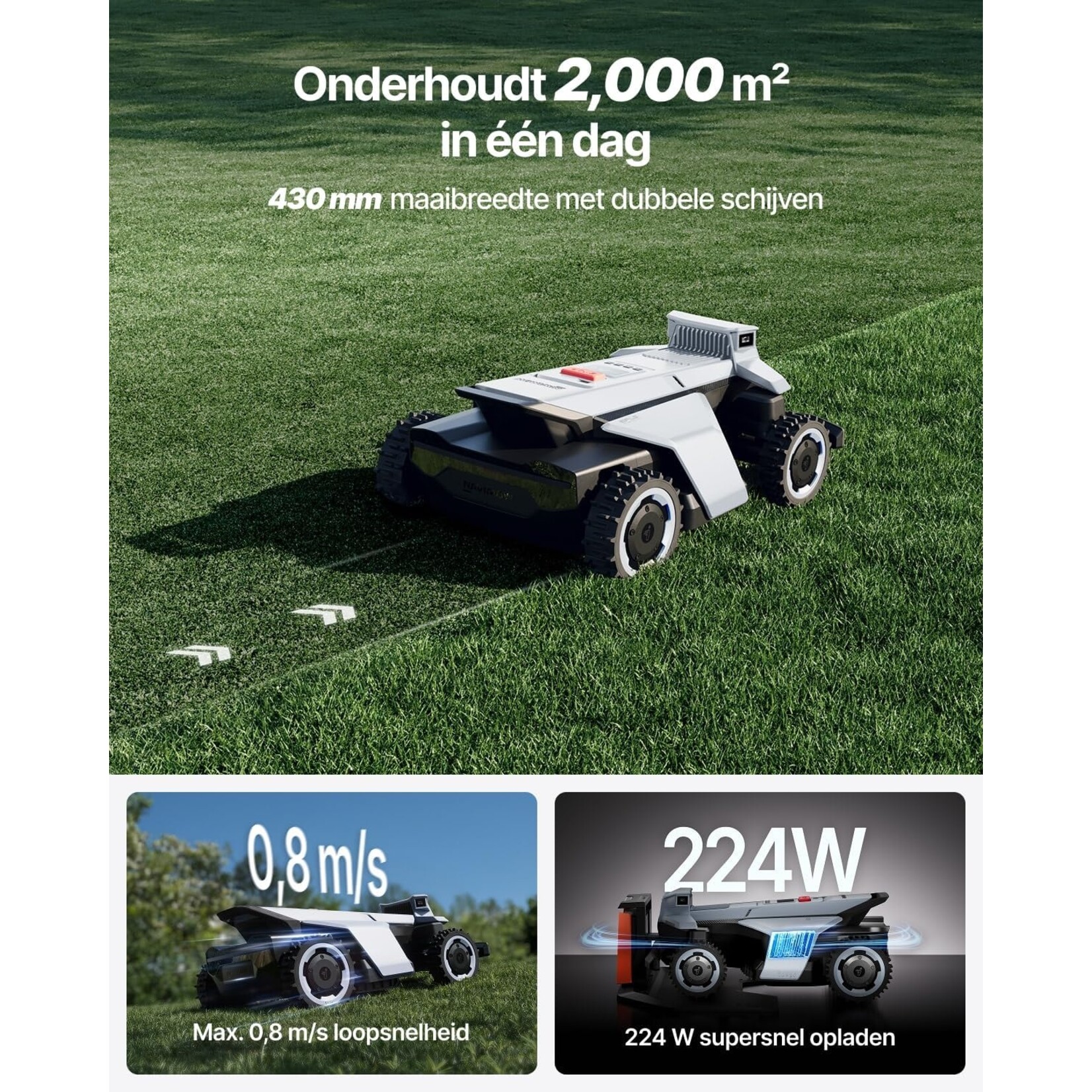 Segway Navimow X420 + garage  (2000m2)