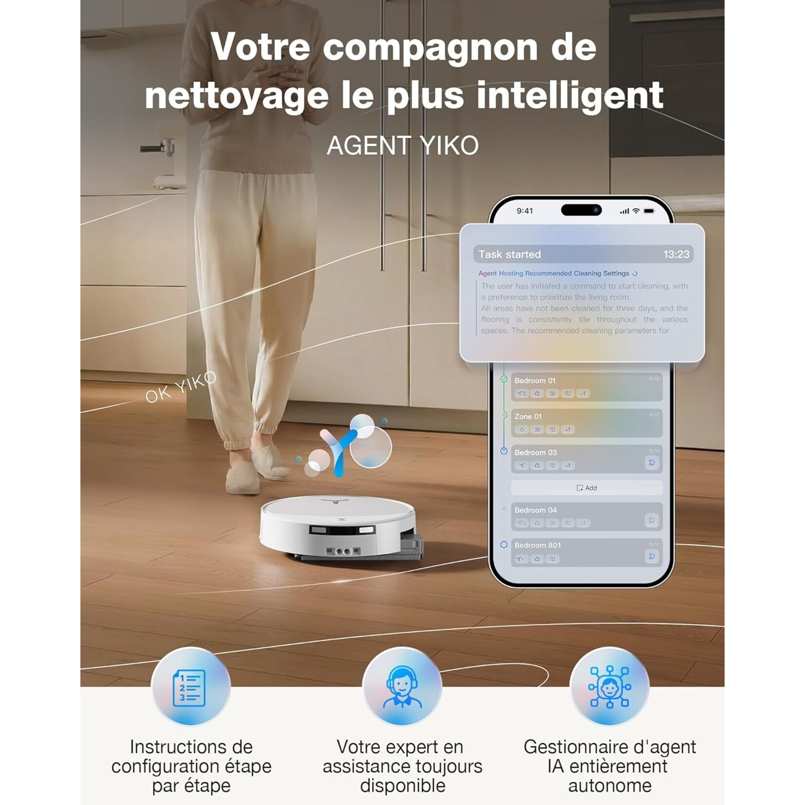Ecovacs ECOVACS DEEBOT T90 Pro Omni White