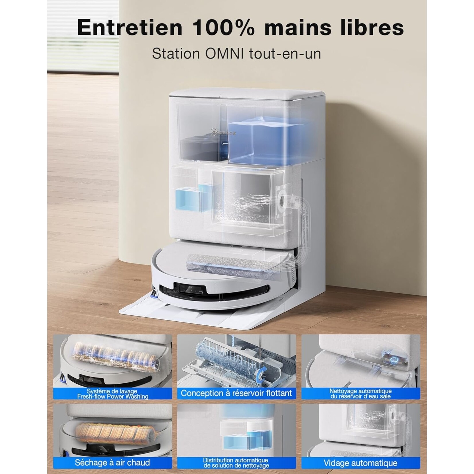 Ecovacs ECOVACS DEEBOT T90 Pro Omni White