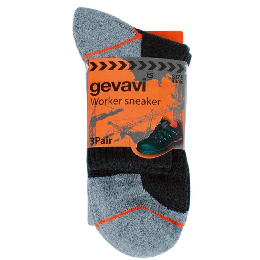 GW85 Zwart 3 Paar/Bundel Sneaker Sokken