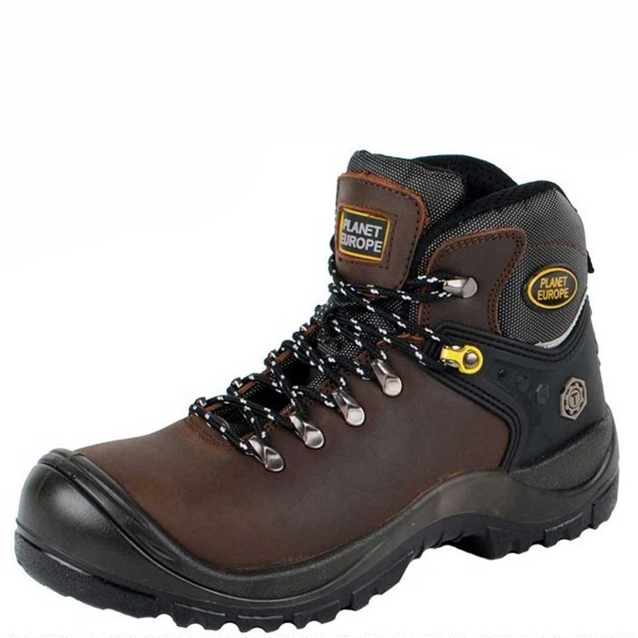 Neptrack Sport Bruin Hoge S3 Veiligheidsschoenen