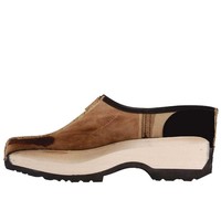 1550/00 Zwart PU Gesloten Schoenklompen Heren