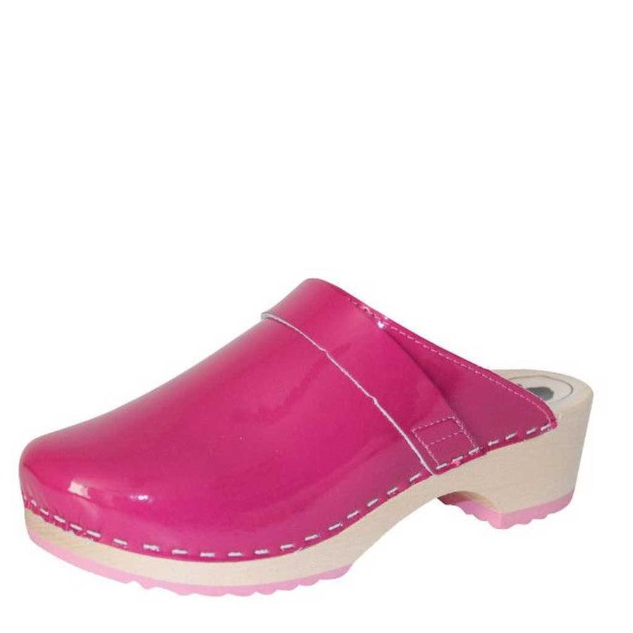 6006 Fuchsia Lak Medische Klompen Dames