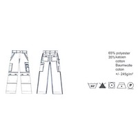 GW01 Zwart Werkbroek Heren