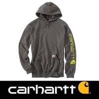 Midweight Sleeve Logo Hooded Sweatshirt Carbon Heather