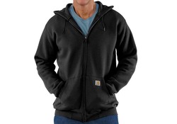 Carhartt Midweight Zip Hooded Sweatshirt Zwart Heren