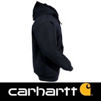Midweight Zip Hooded Sweatshirt Zwart Heren