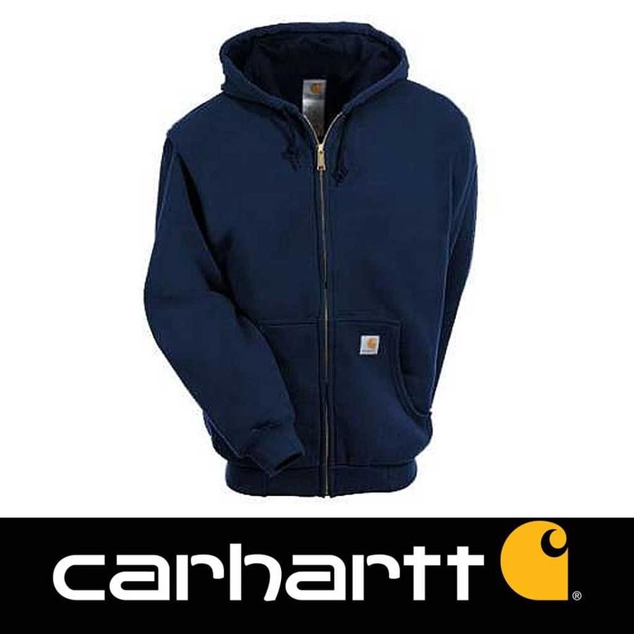 Midweight Zip Hooded Sweatshirt New Navy Heren