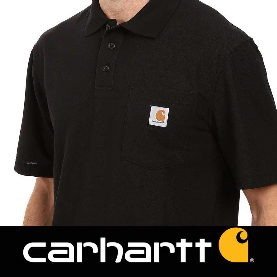 Contractor's Work Pocket Black Polo Heren