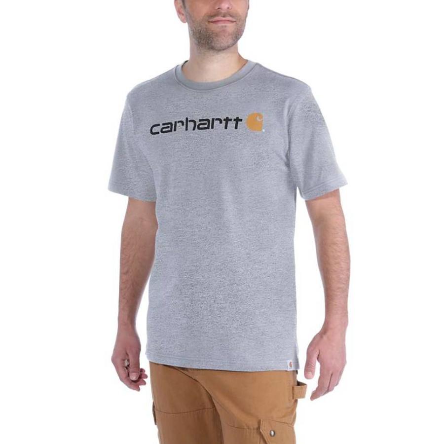 EMEA Core Logo Heather Grey S-S T-Shirt Heren