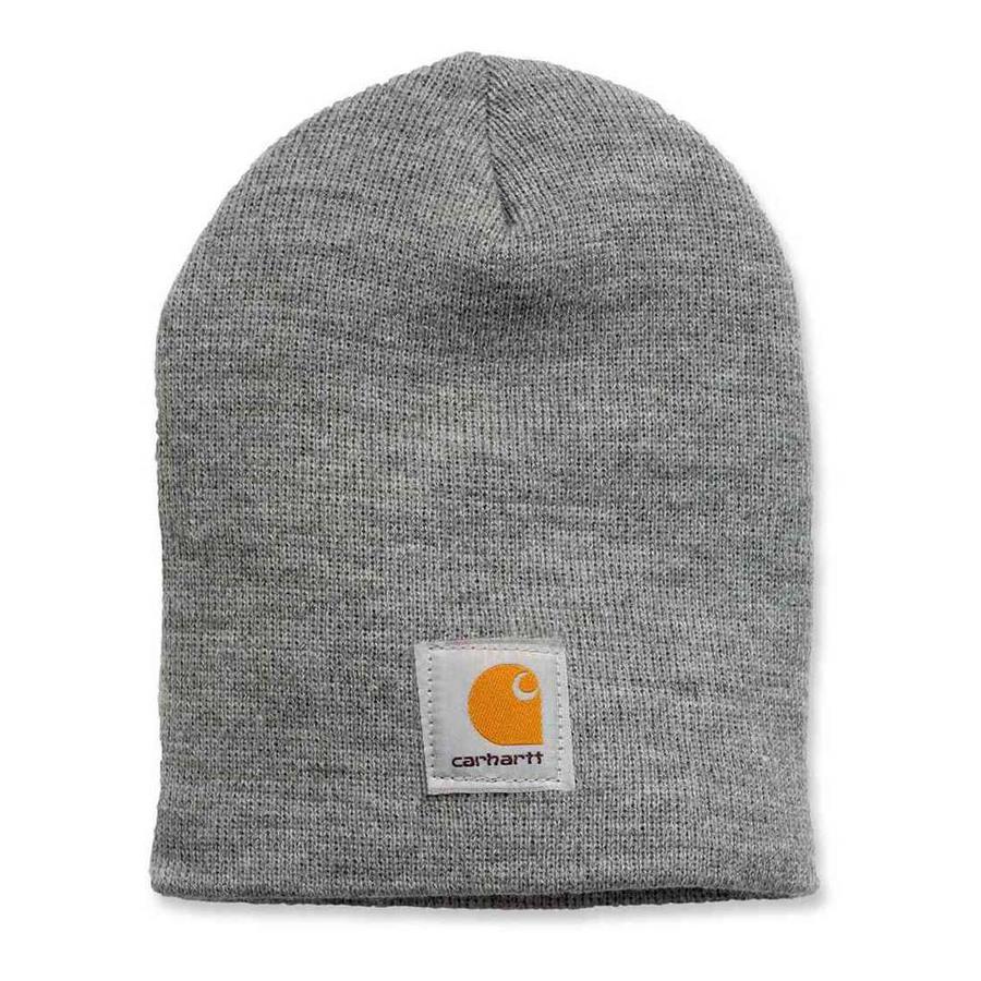 Acrylic Knit Hat Heather Grey Muts