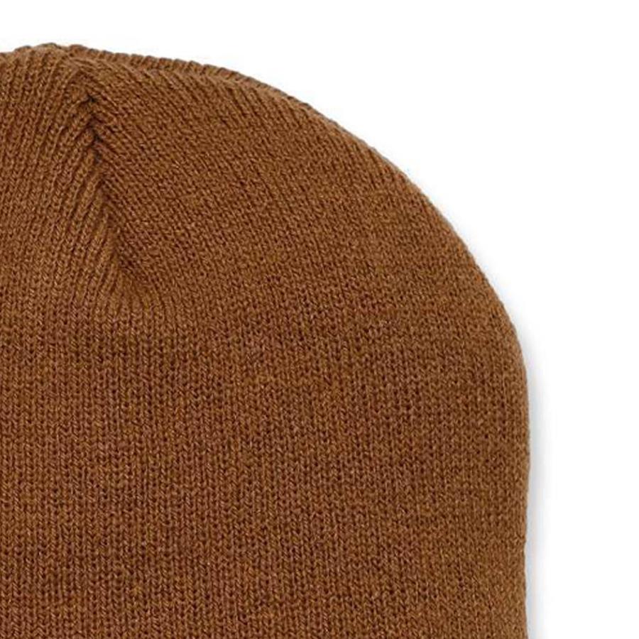 Acrylic Knit Hat Bruin Muts