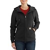 Carhartt Clarksburg Full Zip Hoodie Zwart Dames