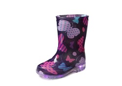 Mila PVC Paars Regenlaarzen Kids