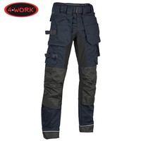 Madrid Premium Stretch Inserts Navy Zwart Werkbroek Heren