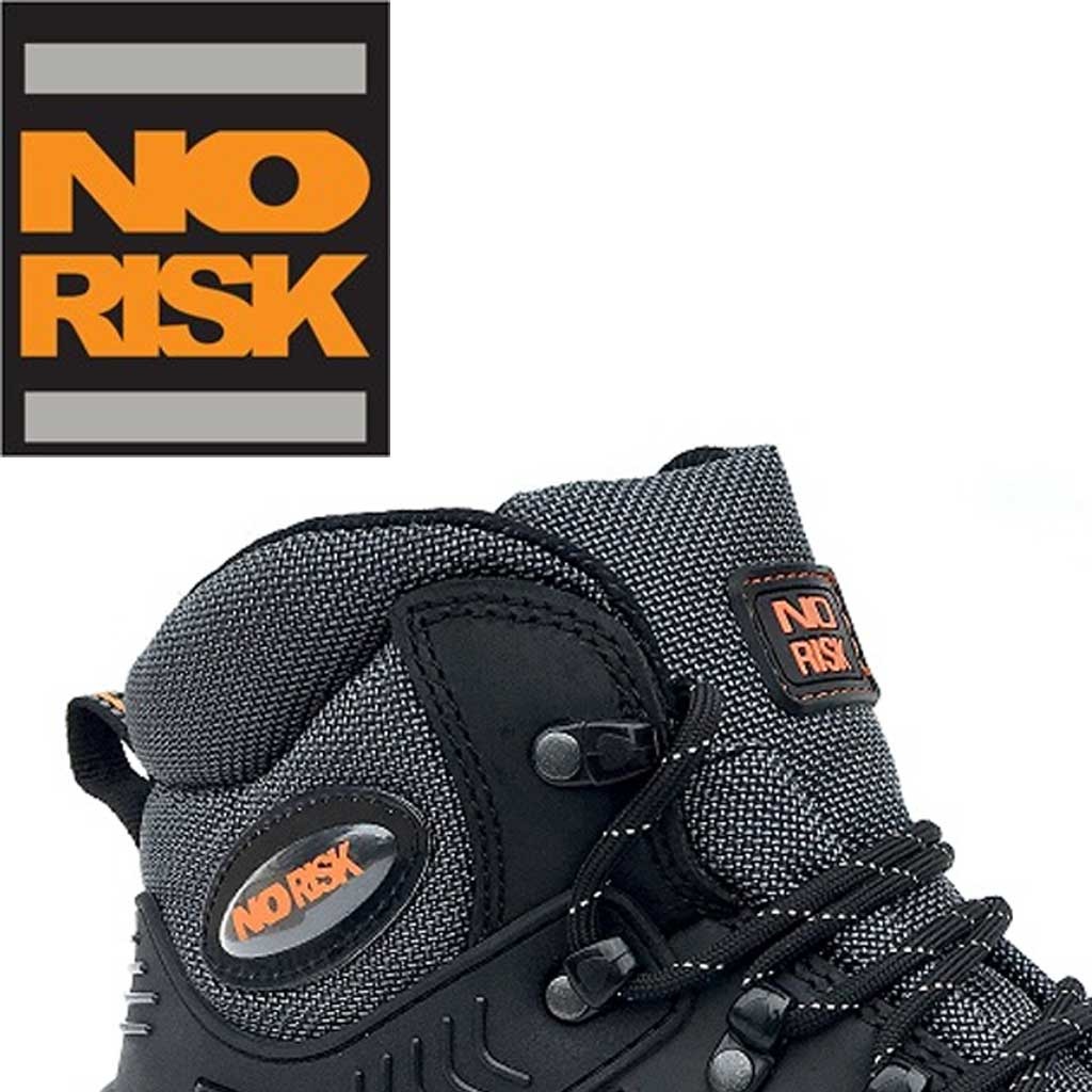 Werkschoenen No Risk Heren Blackrock Hoog Zwart S3