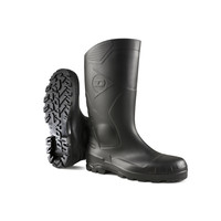 H142011 PVC S5 Zwart Knielaarzen