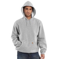 Midweight Sleeve Logo Hooded Sweatshirt Heather Grey Heren