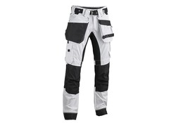 4Work  Jerez Premium schildersbroek stretch inserts wit
