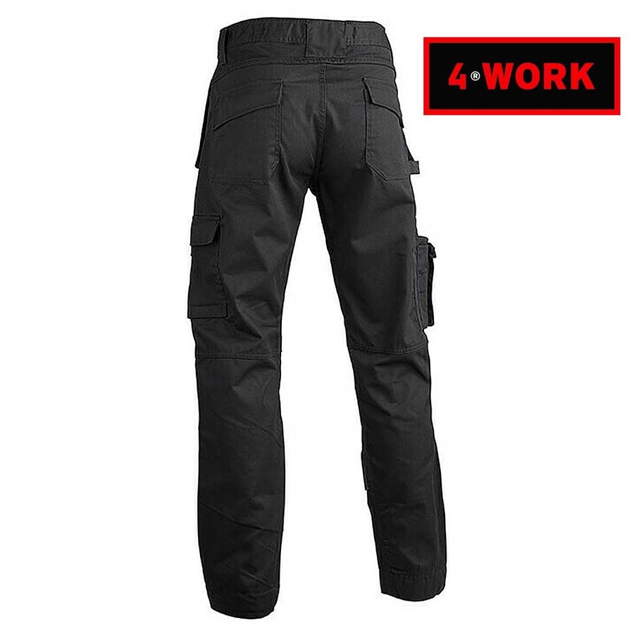 GW05 Multipocketbroek Zwart Heren