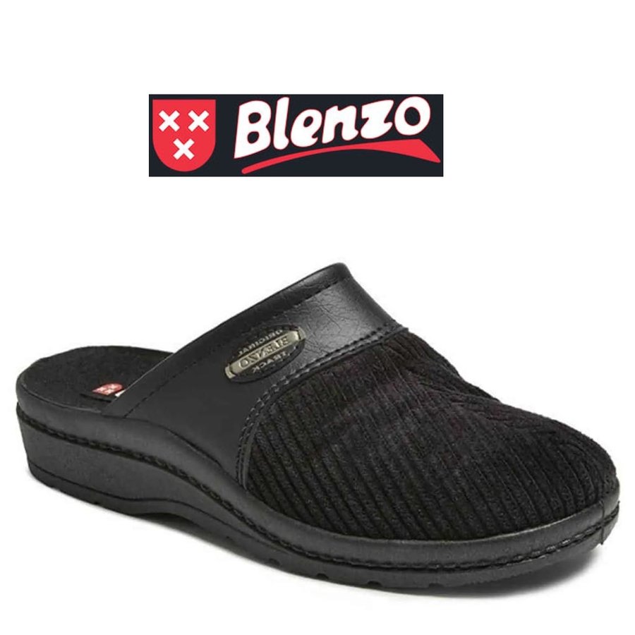 6856 Zwart Pantoffels Heren