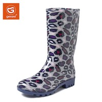 Romy PVC Grijs Panter Laarzen Kinder - Dames