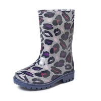 Romy PVC Grijs Panter Laarzen Kinder - Dames