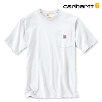 Dearborn Pocket Shortsleeve White T-Shirt Heren
