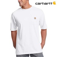 Dearborn Pocket Shortsleeve White T-Shirt Heren