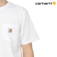 Dearborn Pocket Shortsleeve White T-Shirt Heren
