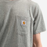 Dearborn Pocket Shortsleeve Heather Grey T-Shirt Heren