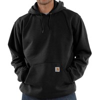 Midweight Hooded Sweatshirt Black Heren