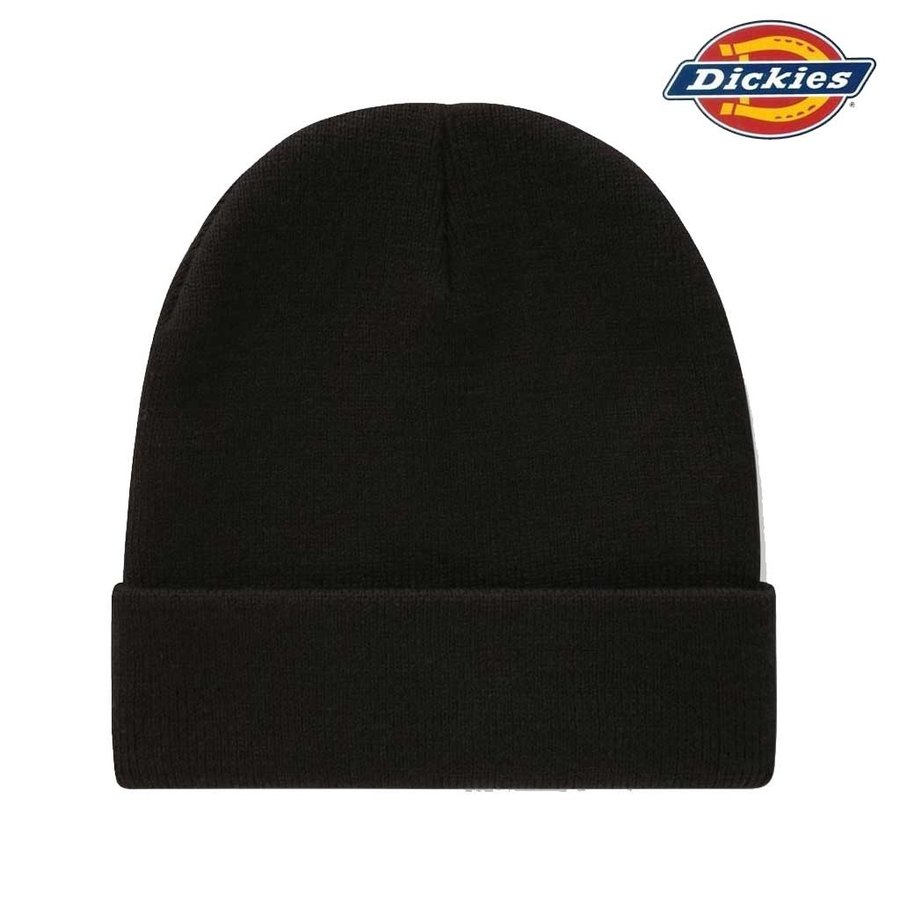 Cuffed Black Beanie