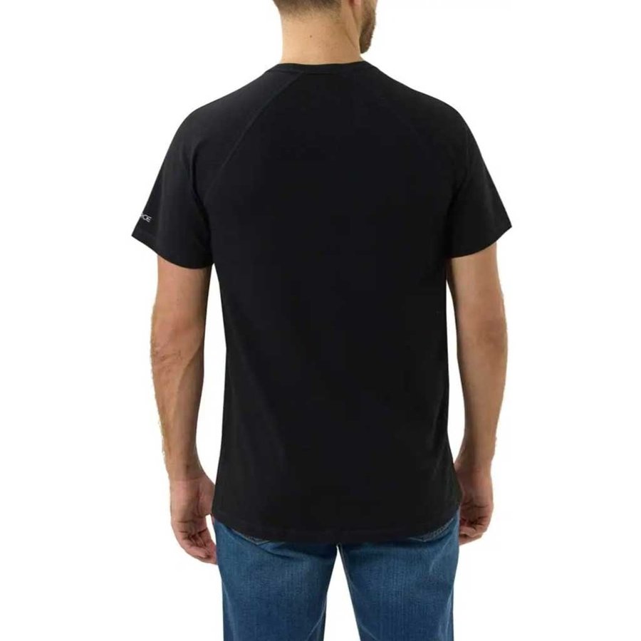 Force Flex Block Logo Black T-Shirt Heren