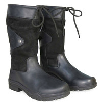 Horka Greenwich Leer Zwart Outdoorlaarzen