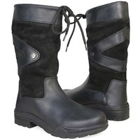 Horka Greenwich Leer Zwart Outdoorlaarzen