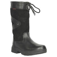 Horka Greenwich Leer Zwart Outdoorlaarzen