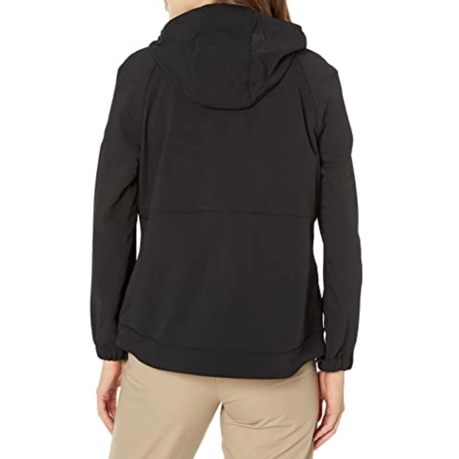 Super Dux Lightweight Hooded Zwart Jas Dames