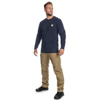 Dearborn Pocket Longsleeve Navy Shirt Heren